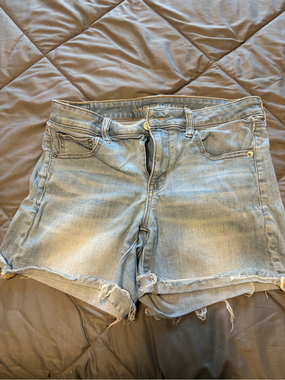 American Eagle Outfitters Light Blue Denim Cutoff Jean Shorts